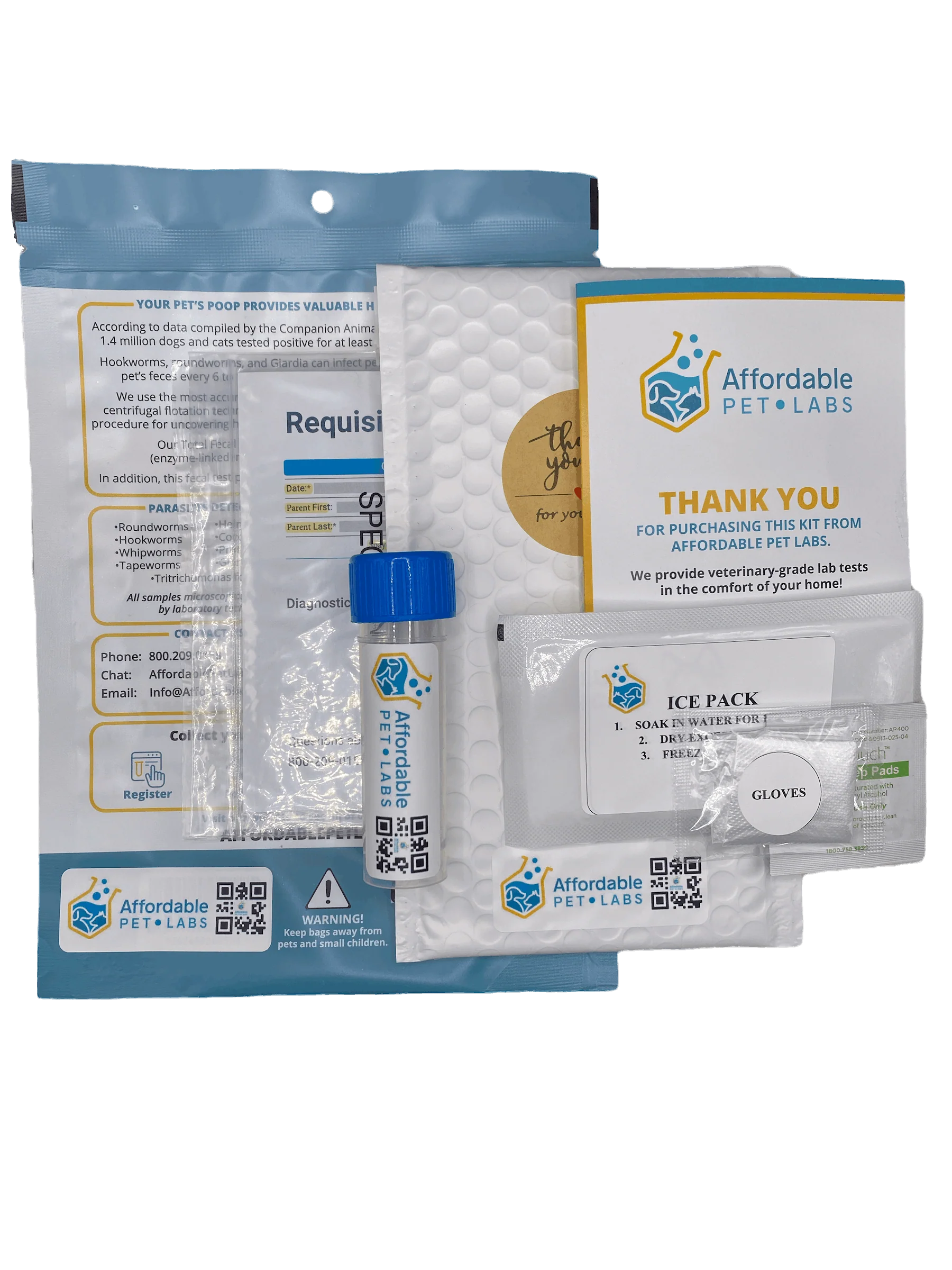 Easy Home Kit: Affordable Pet Labs Combo Complete Urinalysis & Fecal Test For Cats - Image 5